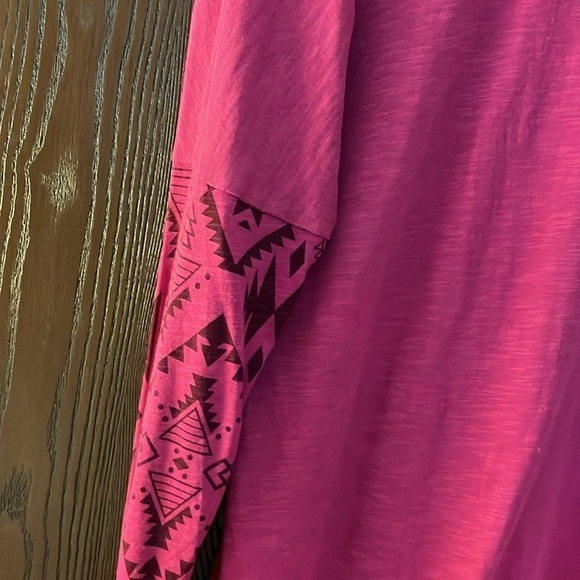 Pink long sleeved raspberry colored top. Size XS. - Picture 7 of 8